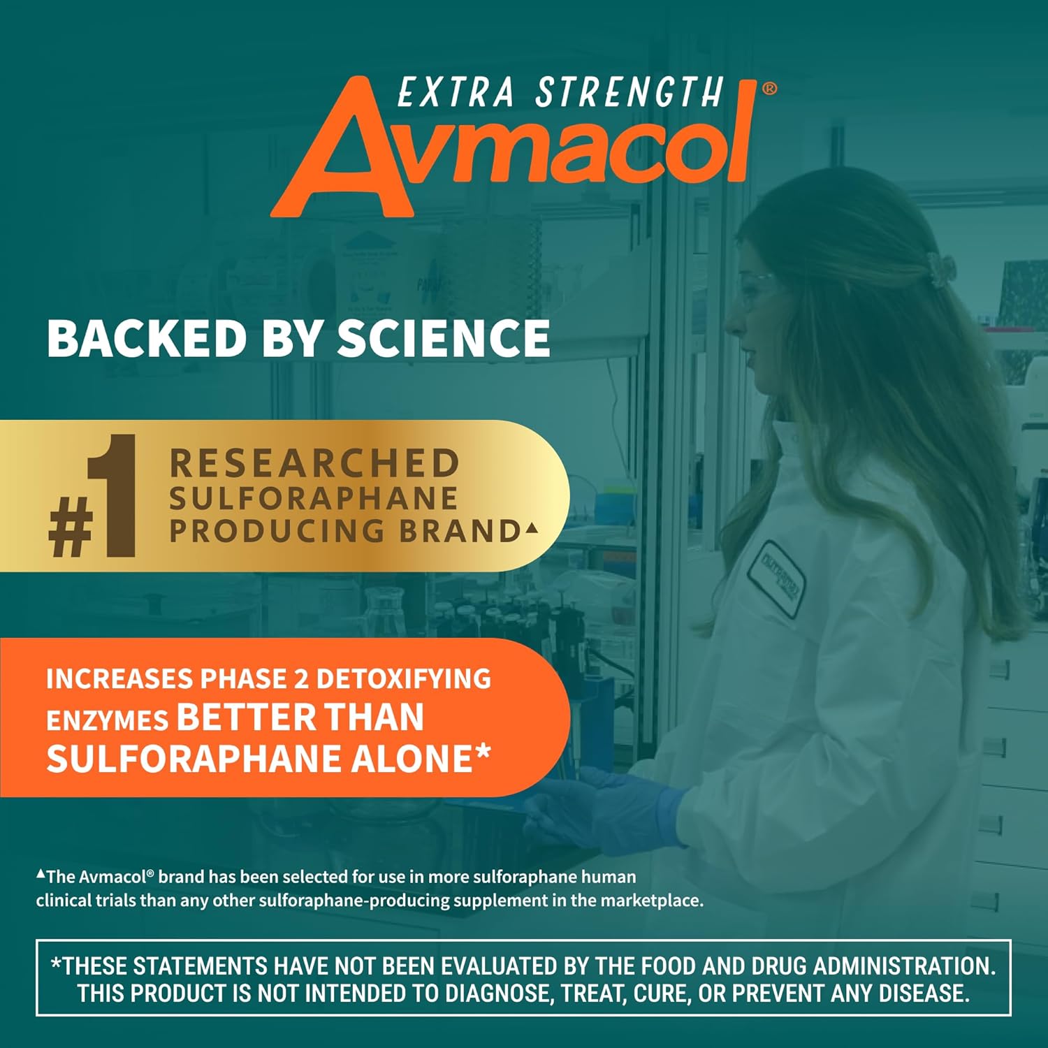 Nutramax Laboratories Avmacol Extra Strength Sulforaphane-Producing Supplement for Detoxification, Antioxidant Support, Immune Health, Adults & Children, Moringa, 30 Tablets