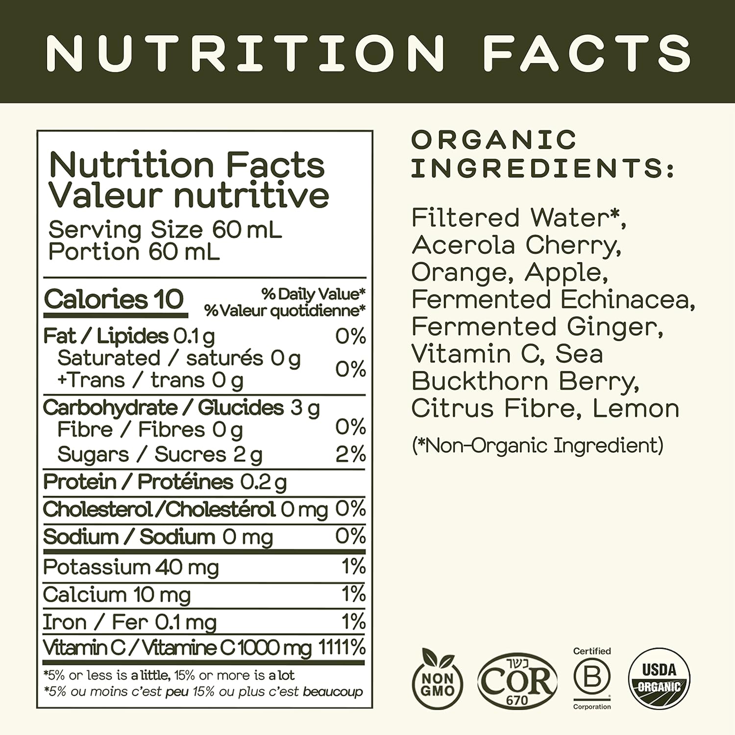 Greenhouse Juice Organic Farma-C+ Wellness Shots Vitamin C Immune Shot Cold-Pressed with Orange, Acerola Cherry, Sea Buckthorn Berry and Fermented Echinacea | Vegan & Gluten-Free (2 Oz, Pack of 12)