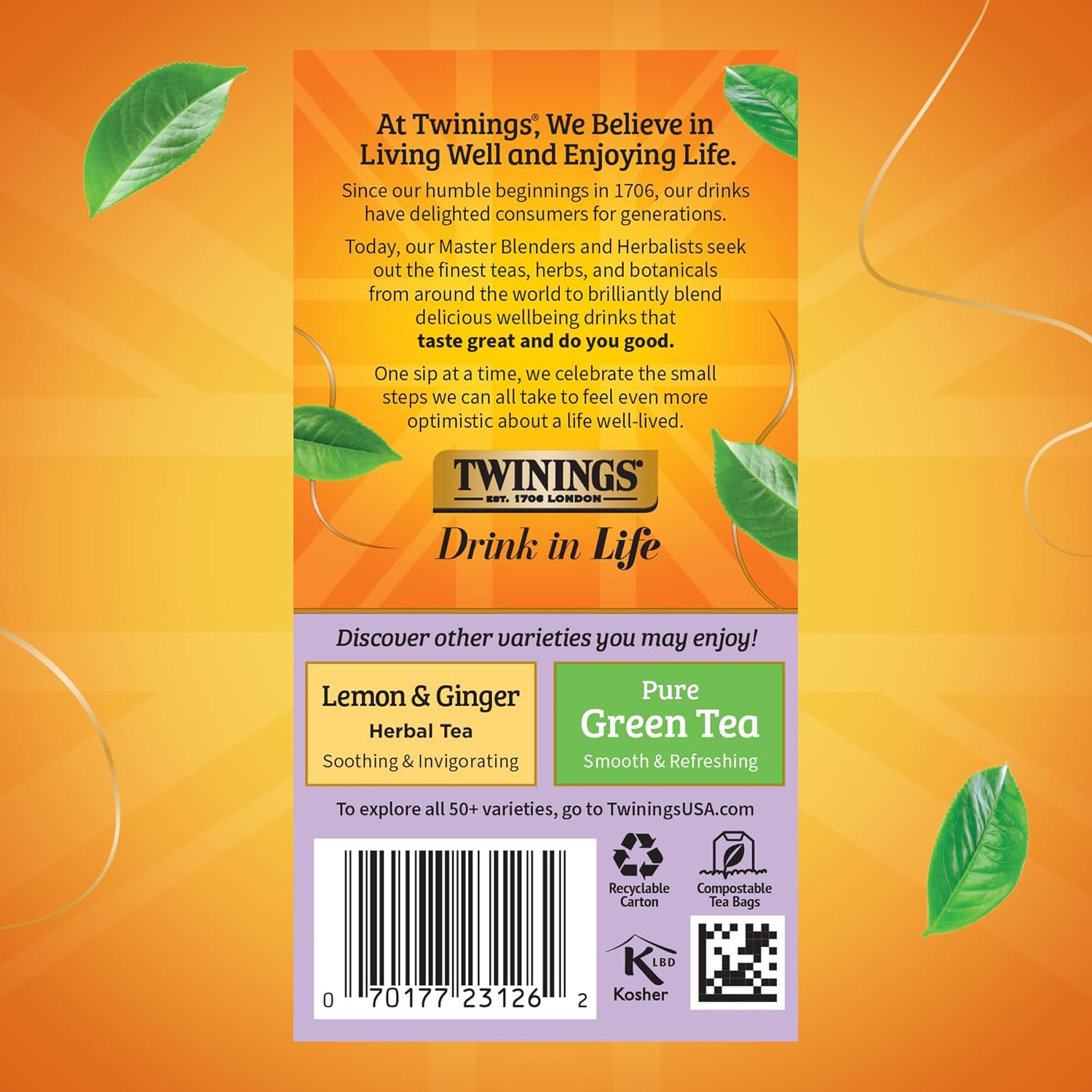 Twinings Wild Berries Herbal Tea Individually Wrapped Bags, 20 Count (Pack of 1), Full-Flavoured, Naturally Caffeine-Free, Enjoy Hot or Iced, 20 Teabags