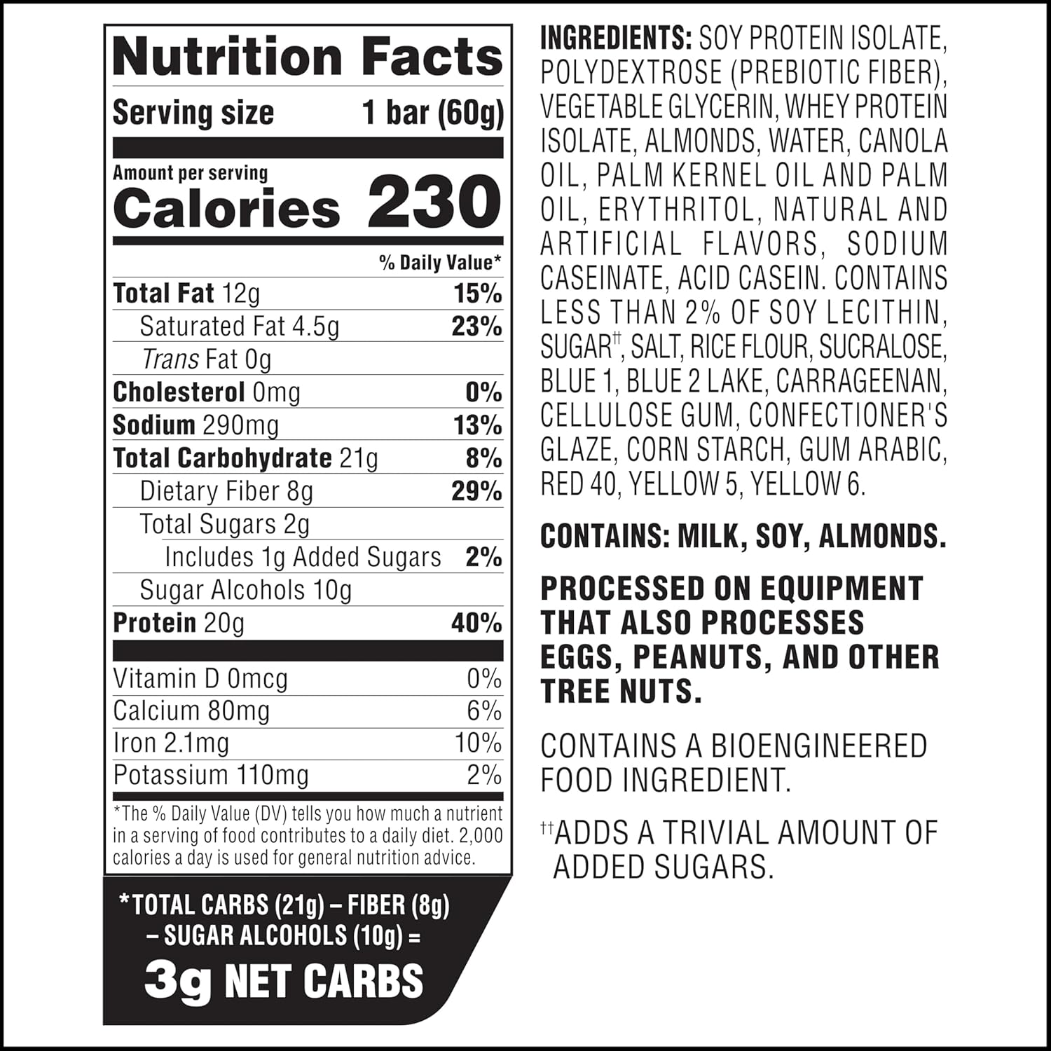 Atkins Strong Birthday Cake High Protein Bars, 20g Protein, 2g Sugar, 4 Count (Pack of 6)