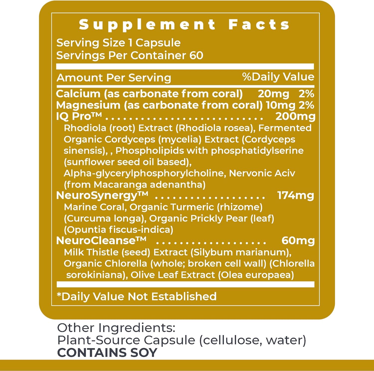 Premier Research Labs CereVen - Herbal Brain Supplement for Memory & Focus Featuring Rhodiola Rosea, Rhodiola Rosea Supplement for Brain Health Support - 60 Vegetarian Capsules