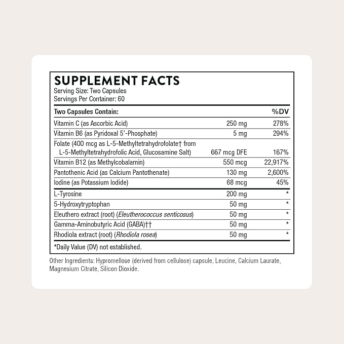 THORNE - Emotion Balance Support (Formerly Deproloft-HF) - Botanical Supplement for Positivity and Stress Management* - 120 Capsules