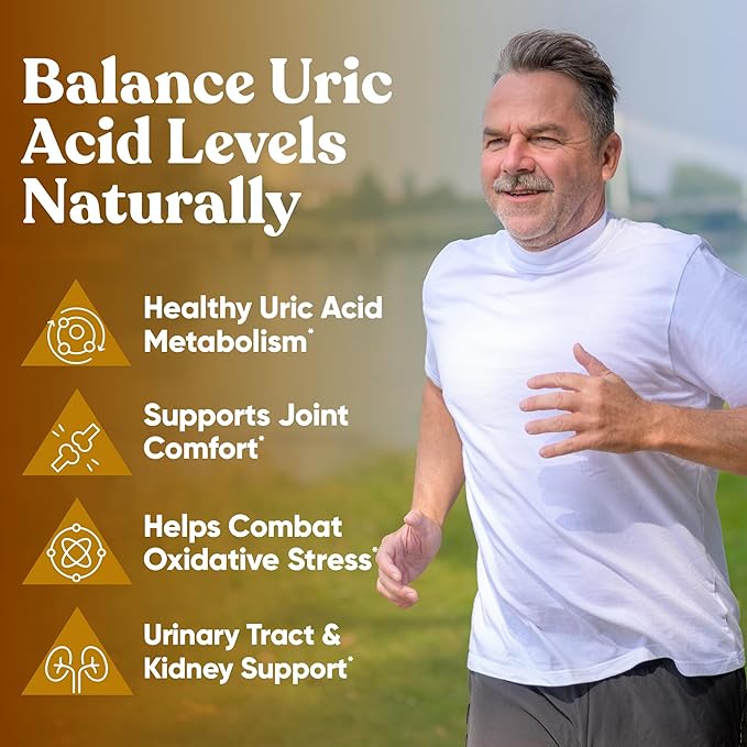 Eu Natural Purge Uric Acid Flush - Eat & Drink What You Want - Uric Acid Support for Joints & Mobility with Celery Seed, Tart Cherry & Chanca Piedra - 120 Vegetarian Capsules