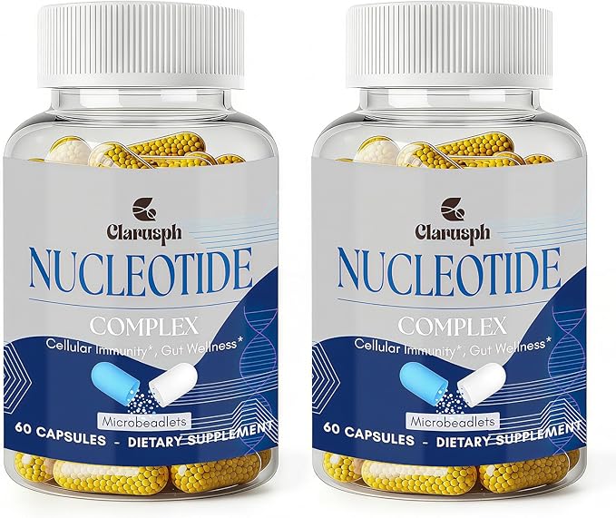 Immunity* Supplement, Immune* Nucleotide Complex Blend 400mg Including AMP, CMP, GMP, UMP, Nucleo Immune*, 120 Capsules