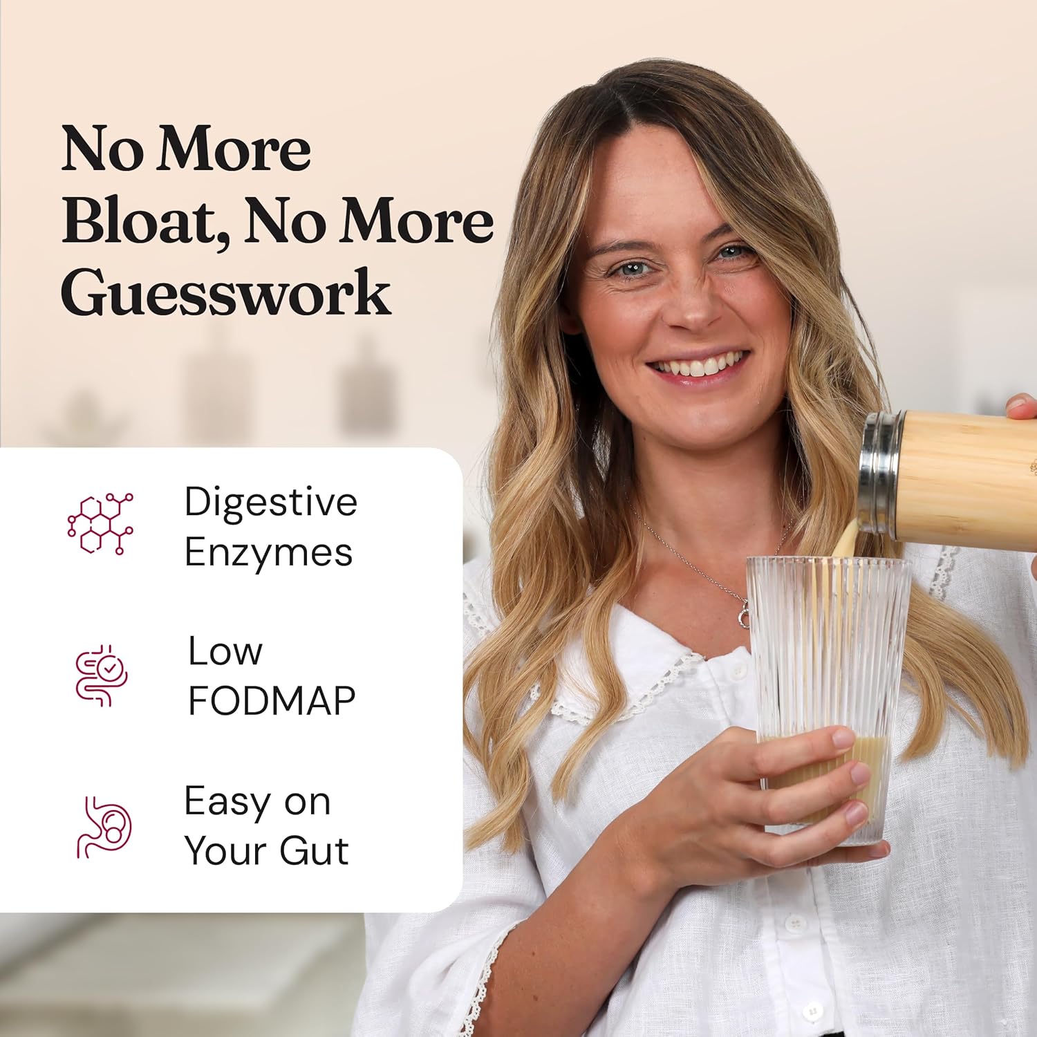 Nourished Natural Health FloFit Pea Protein Powder - Hormone Balance for Women - Vegan Protein Powder Plant Based with Low-Carbs - Supports Acne, Regulates Cycle, Easy to Digest - Caffeine Free.