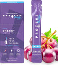 Zero Sugar Energy Drinks - Keto Natural Mix, Liquid Vitamin B Drink, Organic Caffeine Blend, On-The-Go Liquid Pack, Zero Sugar Grape Energy Packets by Mark Healey, Pack of 10
