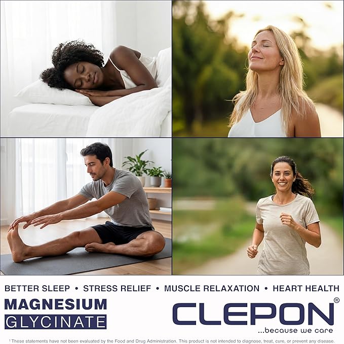 Magnesium Glycinate (100mg Elemental per Capsule) - 180 Capsules - High Absorption, Fully Chelated - Sleep Support, Relaxation, Muscle Cramps & Heart Health - 3rd Party Tested, Non-GMO, Vegan