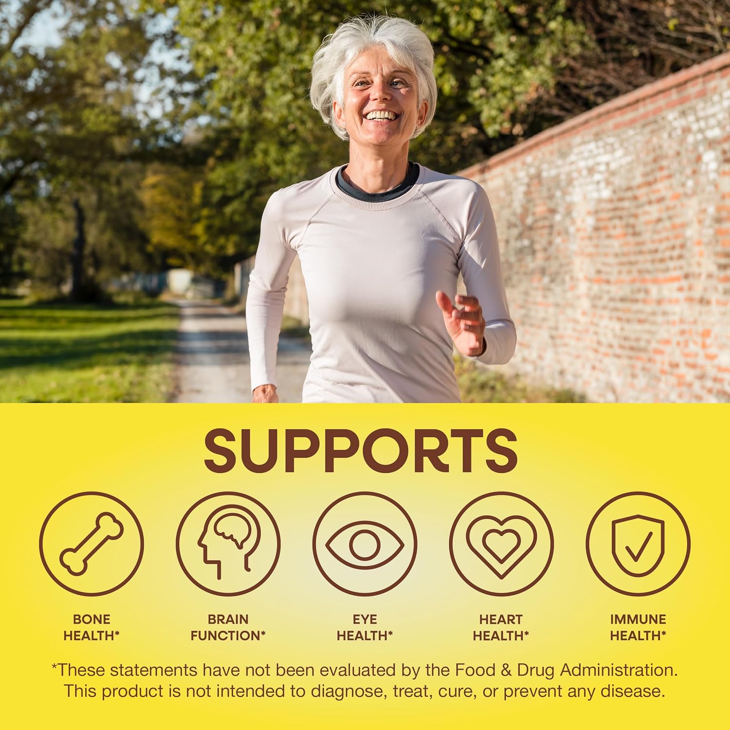 Nature's Way Alive! Women's 50+ Daily Gummy Multivitamins, Women's Supplements, Supports Healthy Heart, Brain & Bones,* B-Vitamins, Mixed Berry Flavored, 60 Gummies (Packaging May Vary)