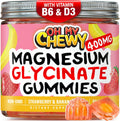 Center-Filled Magnesium Glycinate Gummies 400MG - High Absorption for Kids, Teens & Adults - Supplement for Sleep, Calm & Muscle Relaxation with B6 & D3 - Gluten Free & Vegan Friendly - 60 Count