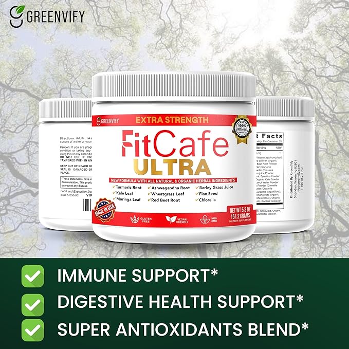FitCare Ultra Extra Strength Organic Herbal Supplement with Turmeric, Ashwagandha, Moringa (3)