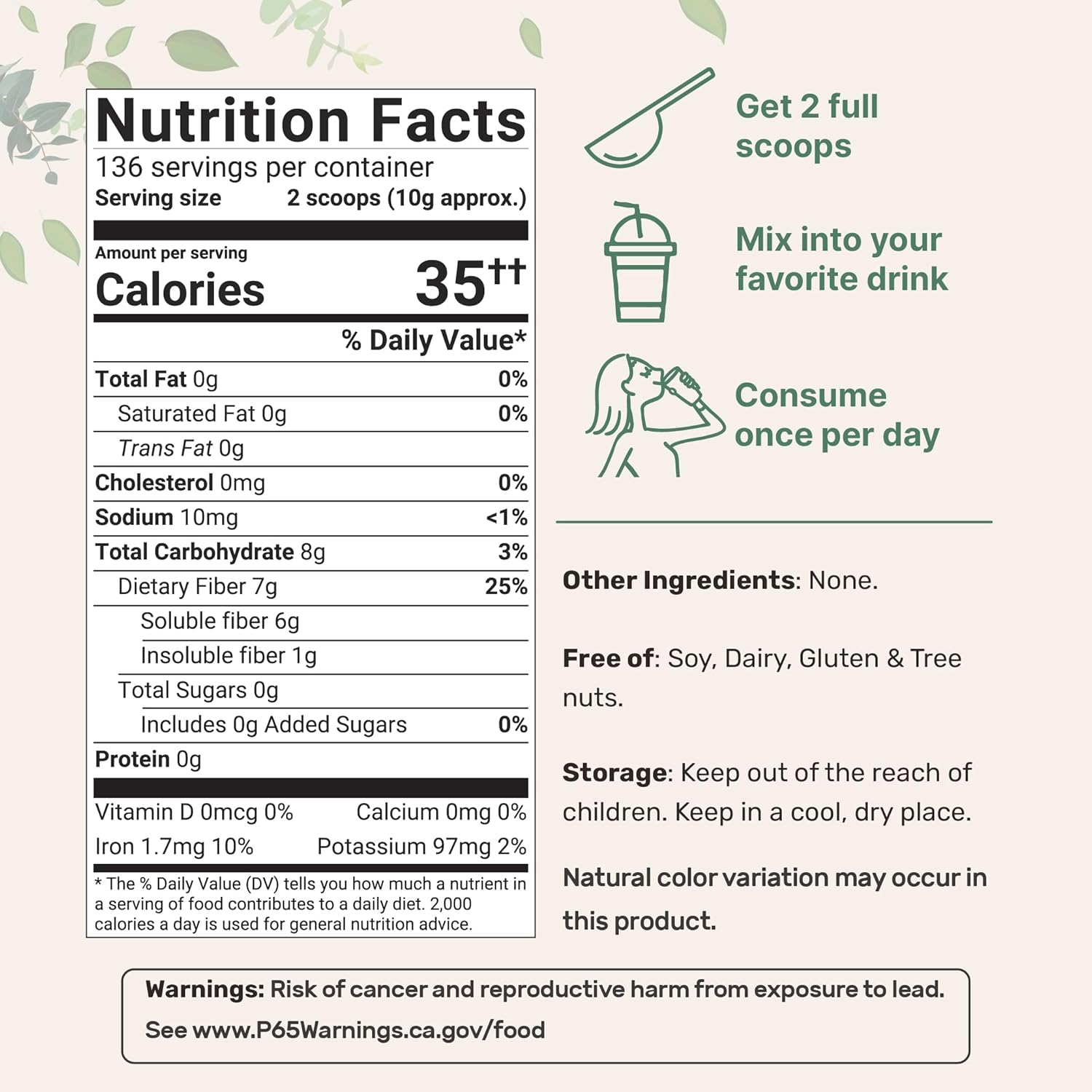 Micro Ingredients Organic Whole Psyllium Husks, 3lbs | Daily Soluble Fiber Supplement | India Origin | Natural Prebiotics & Probiotics | Supports Digestive Health|Non-GMO, Keto Friendly, Vegan
