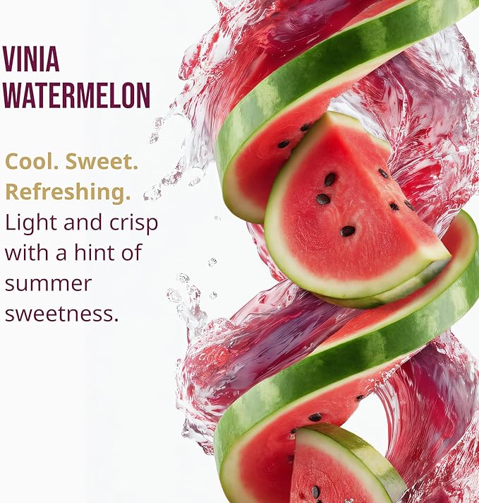 VINIA Resveratrol Electrolyte Hydration Powder Mix, Watermelon | Boost Blood Flow & Circulation | Sea Salt, Coconut Water Potassium, Magnesium, Informed Sport Certified, 30 Sticks