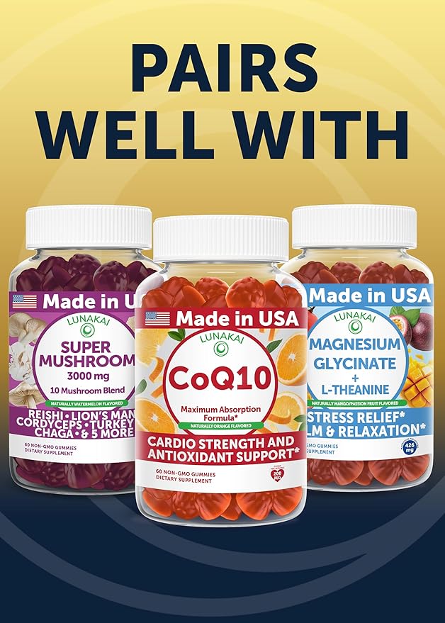 Lunakai USA Made Nattokinase Supplement – 400mg Natto Enzyme, 8000 FU per Serving – Heart & Circulation Support – Non-GMO, 60ct, 4000 FU Capsule