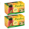 Piñalax 60 Teabags Herbal Tea of Pineapple, Artichoke, Green Tea, Stevia, Yacon Leaves, Senna, Horsetail and Fennel from Peru (2-Pack)