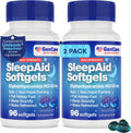 GenCare Maximum Strength Nighttime Sleep Aid Supplement for Adults Deep Sleep Pills with Diphenhydramine HCl 50mg to Fall Asleep Faster- Strong Non-Habit Forming PM Sleeping [96 Softgels] (Pack of 2)