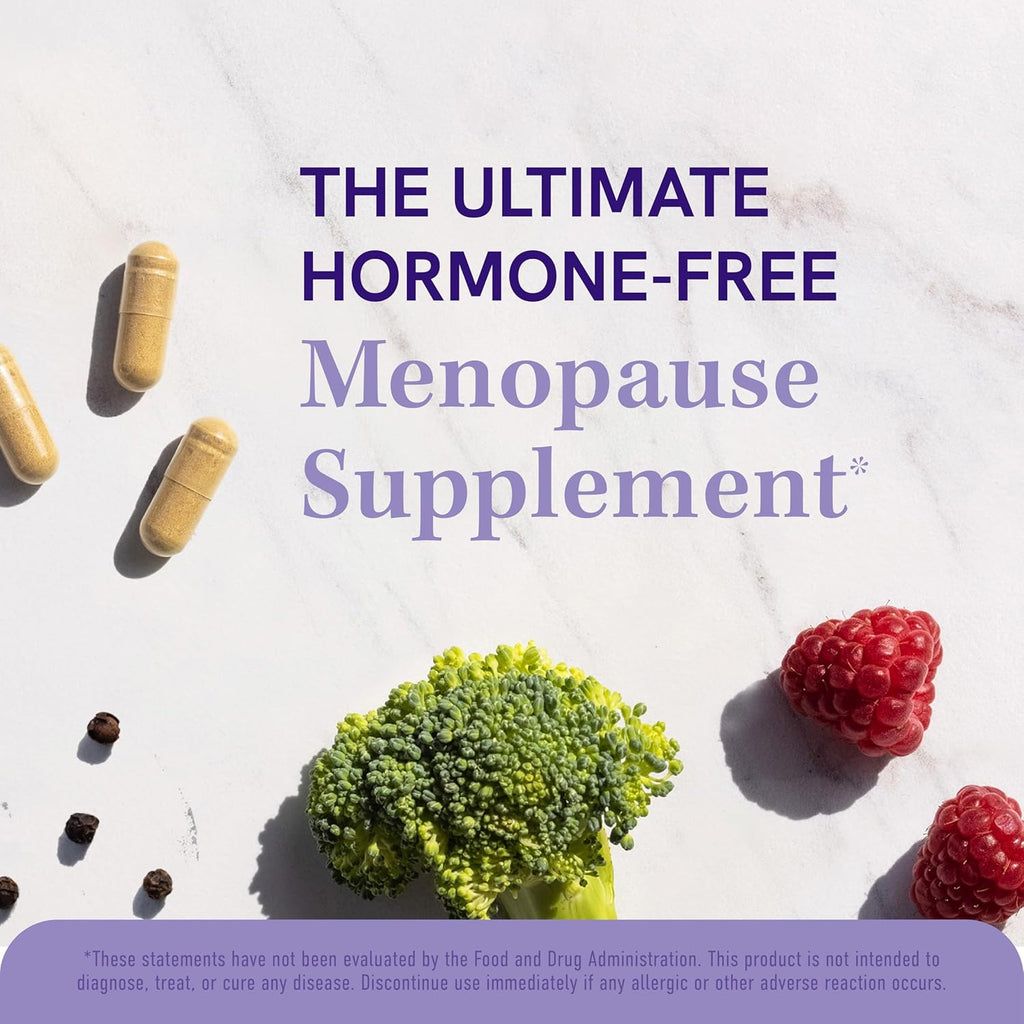 Menopause Supplements for Women Hot Flashes & Night Sweats | Hormone Balance, Menopause Relief for Women & Perimenopause Support | with Black Cohosh, DIM & Red Clover | 60 Ct (2 Month Supply)