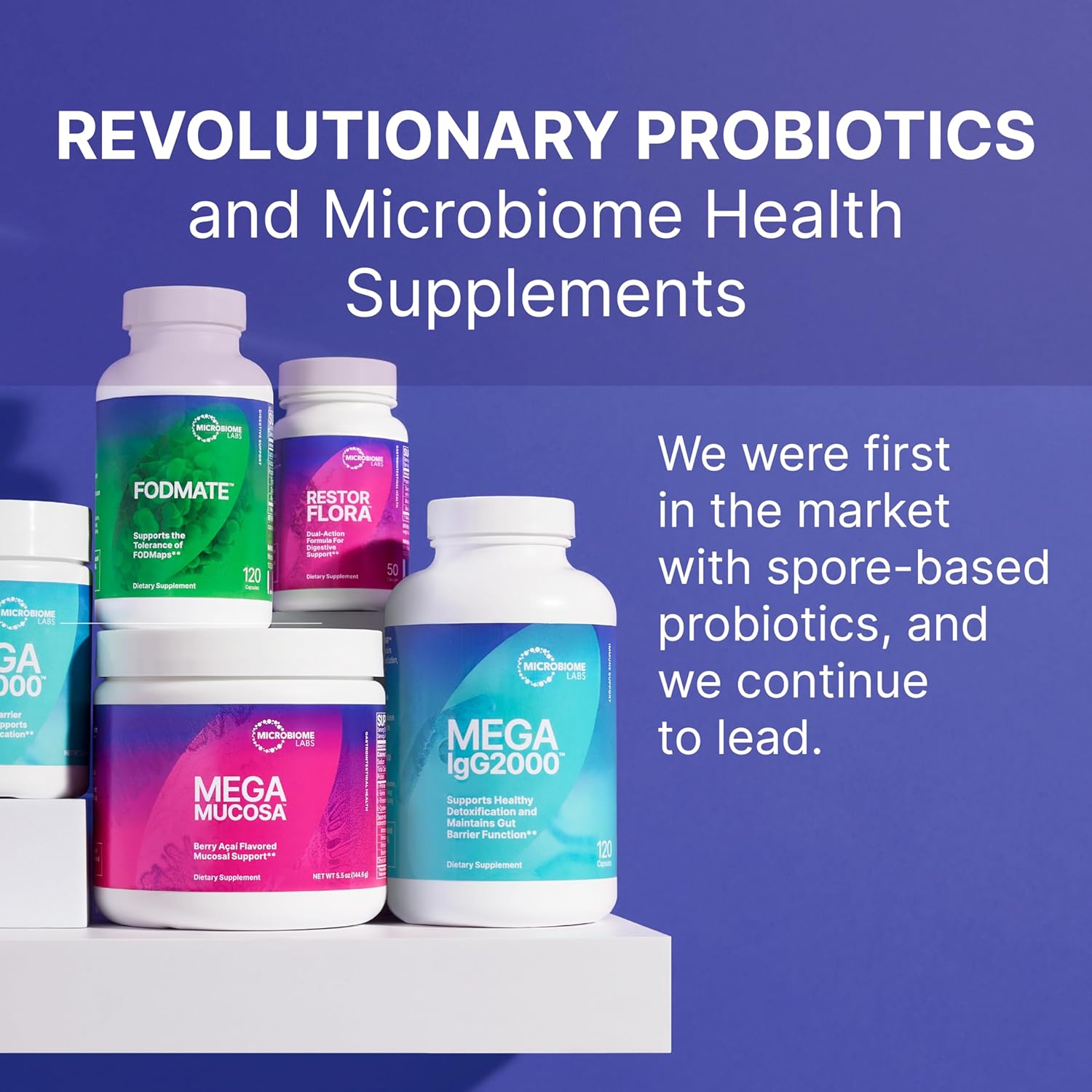 Microbiome Labs MegaPre Prebiotic Fiber Supplement in Vegetable Capsules - Prebiotic Supplement with Clinically Tested Oligosaccharides - Support Microbial Diversity & Gut Health (180 Capsules)