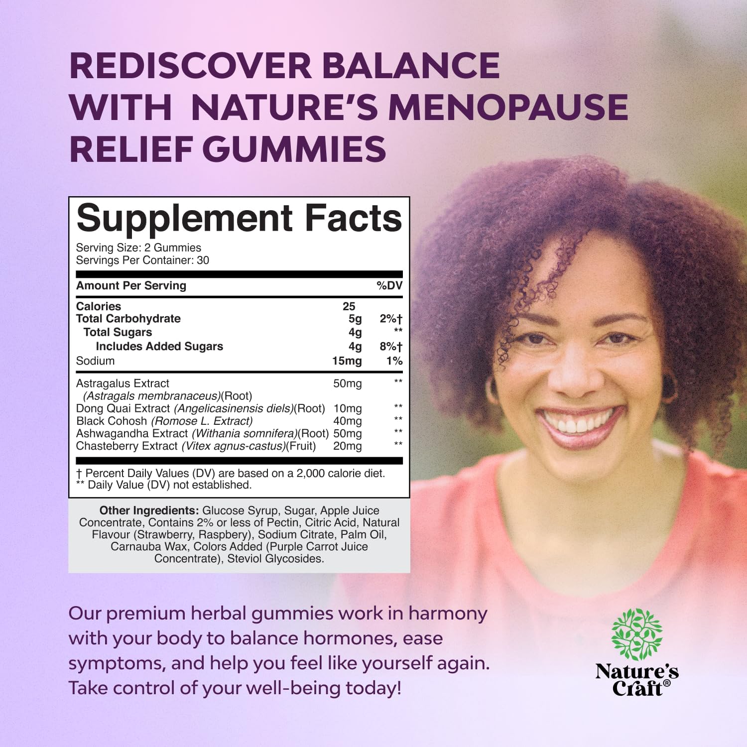 Womens Menopause Gummies with Dong Quai - Menopause Vitamins for Women with Ashwagandha - Holistic Support for Hot Flashes Night Sweats and Mood Swings - Pre & Post Supplements 60 Count - 3 Pack