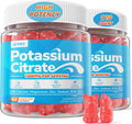 Potassium Citrate 1000mg Gummies, Potassium Magnesium Supplement + Calcium, Zinc, Sodium, Vitamin B6, B12, Support Leg Cramps, Electrolyte Balance, Body Performance, Energy Boost, Sugar Free, 120 Cts
