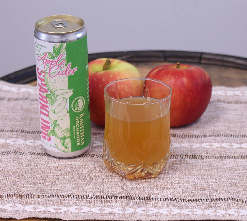 Kauffman Orchards Sparkling Apple Cider, 12 oz. Can (Pack of 12)
