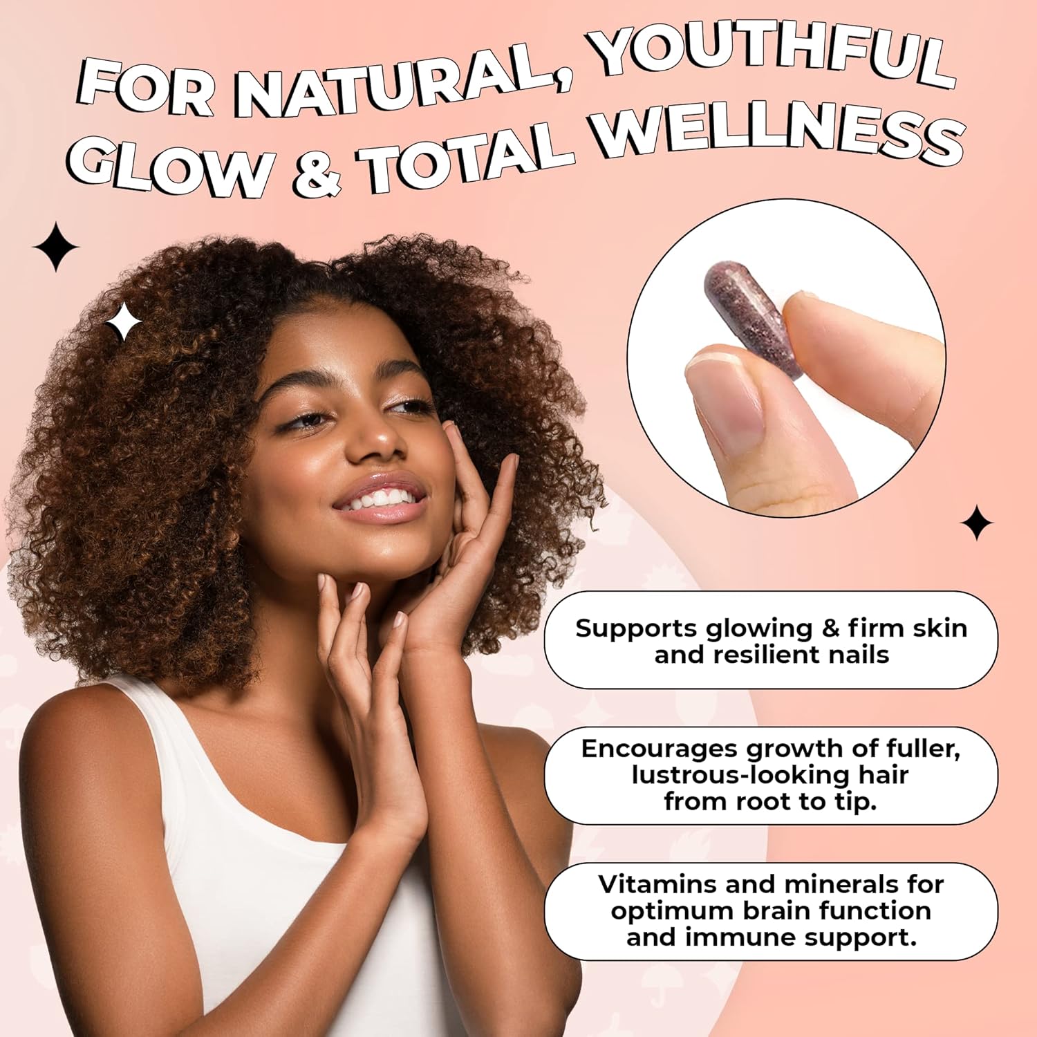 Future Kind Vegan Collagen - Supports Collagen Production with Biotin and Vitamin C (60 Capsules in Glass Bottle)