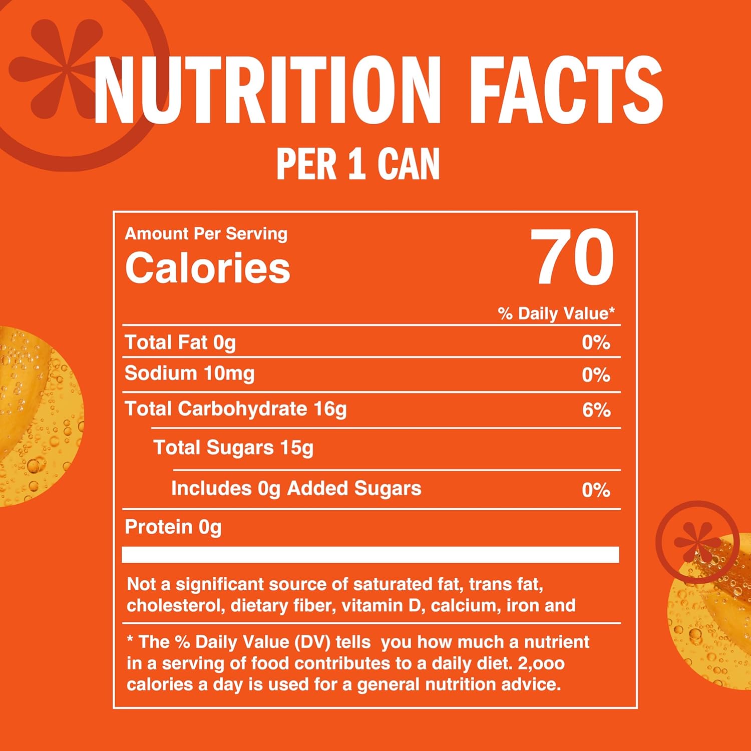 IZZE Sparkling Water Juice Beverage Blend, Mango, No Sugar Added, 8.4 FL OZ, 24 Cans