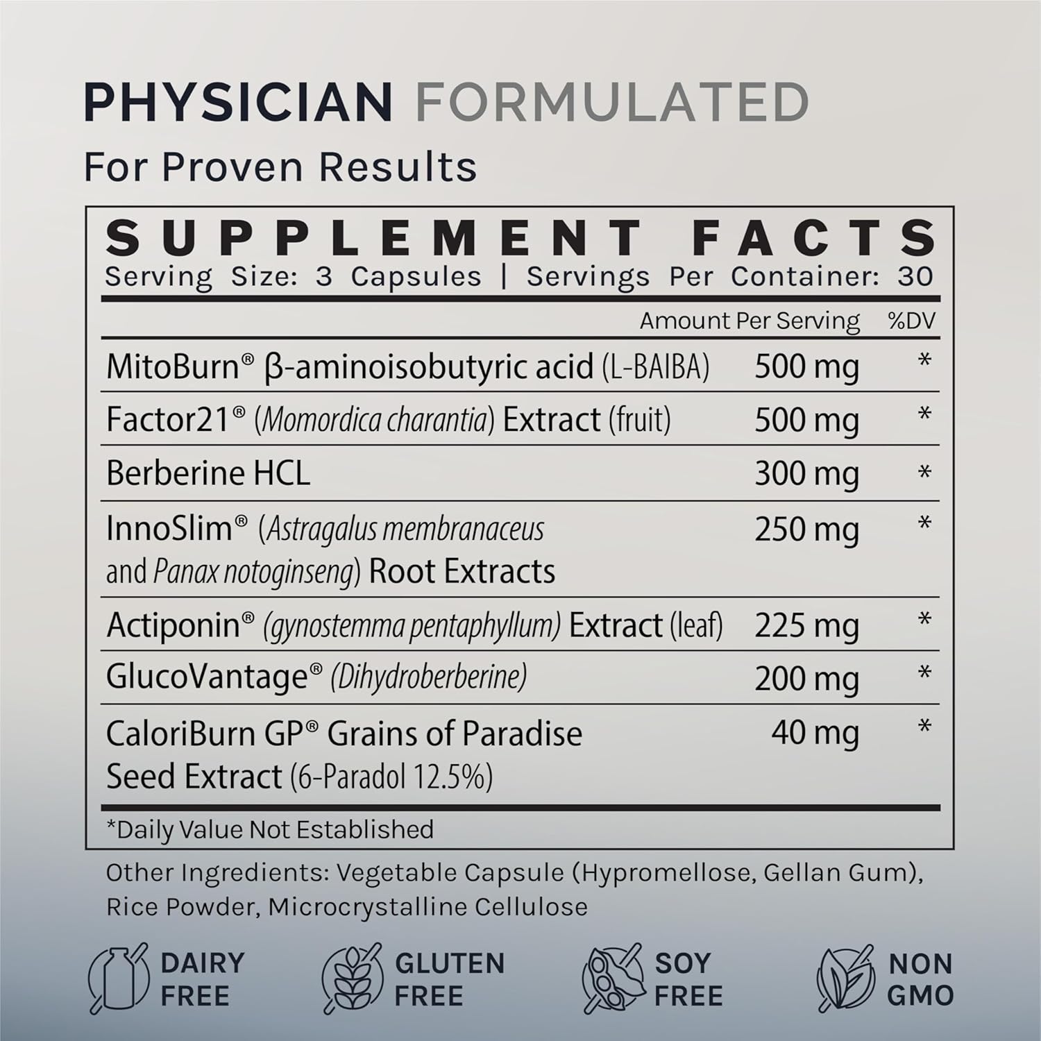 InfiniWell Control - Formulated for Metabolic Health & Energy Support - Unlock Disciplined Metabolic Support - Comprehensive Fomula with Next Generation Berberbine (90 Capsules)