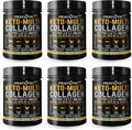 Multi Collagen Protein Powder 16.2 oz (Pack of 6) | 5 Types with Bone Broth, Hydrolyzed Peptides, Biotin & MCT Oil, Unflavored, Supports Skin, Hair, Nails, Joints & Gut Health