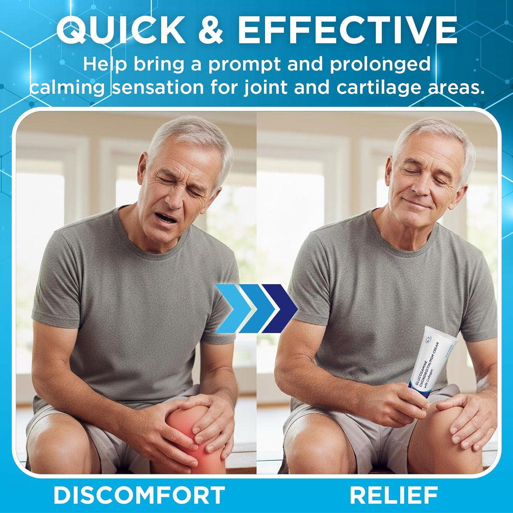 Dr. T Glucosamine Chondroitin Cream - Premium Formula with MSM and Collagen for Joint and Muscle Discomfort - Maintains Joint Strength, Flexibility & Muscle Mobility - 4.23 oz / 120g (3 Pack)