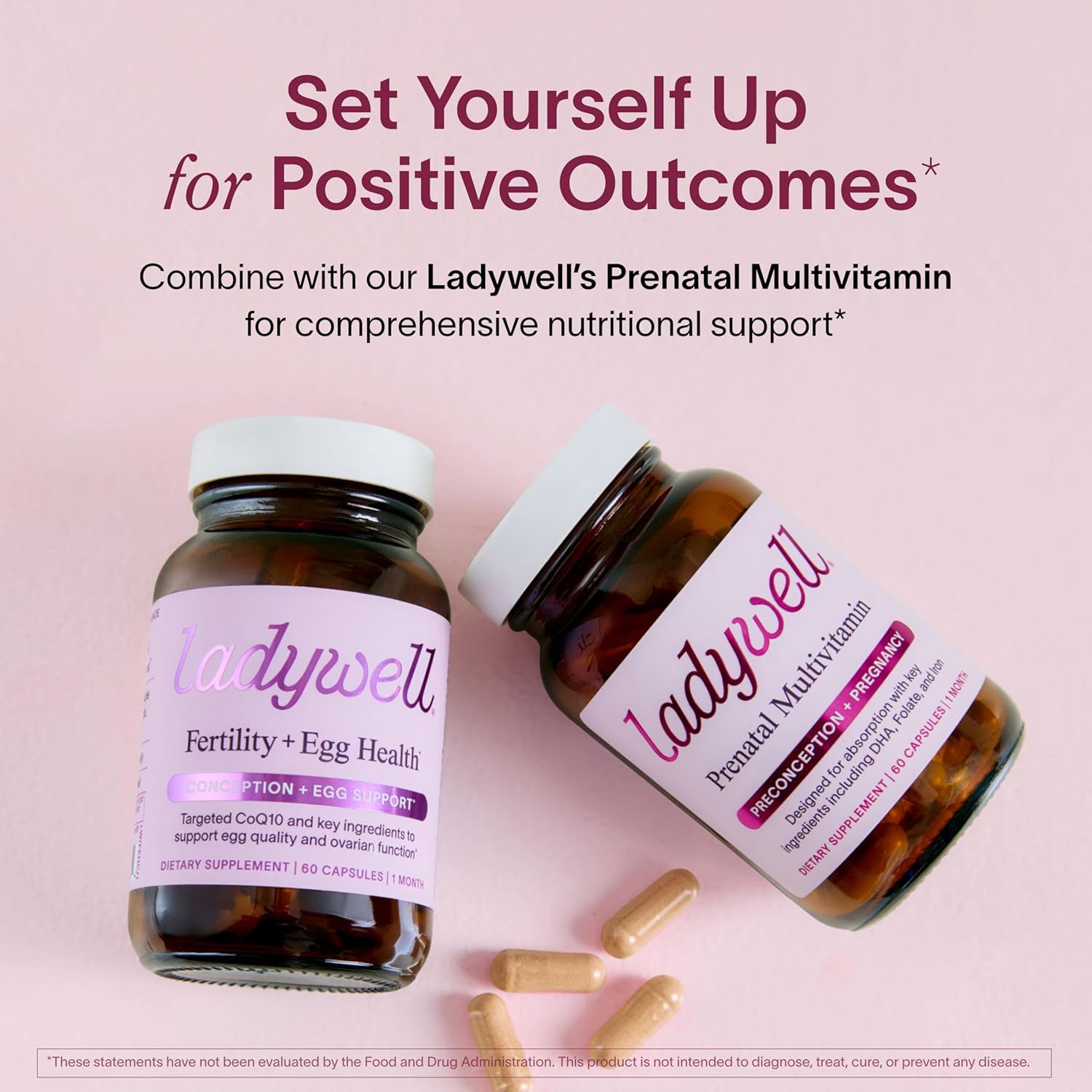 Fertility + Egg Health | Fertility Booster | Ovarian Health, Egg Quality, Ovulation & Healthy Conception Support | CoQ10, Folate + Key Ingredients | Science-Backed Women’s Supplement, 60 Ct