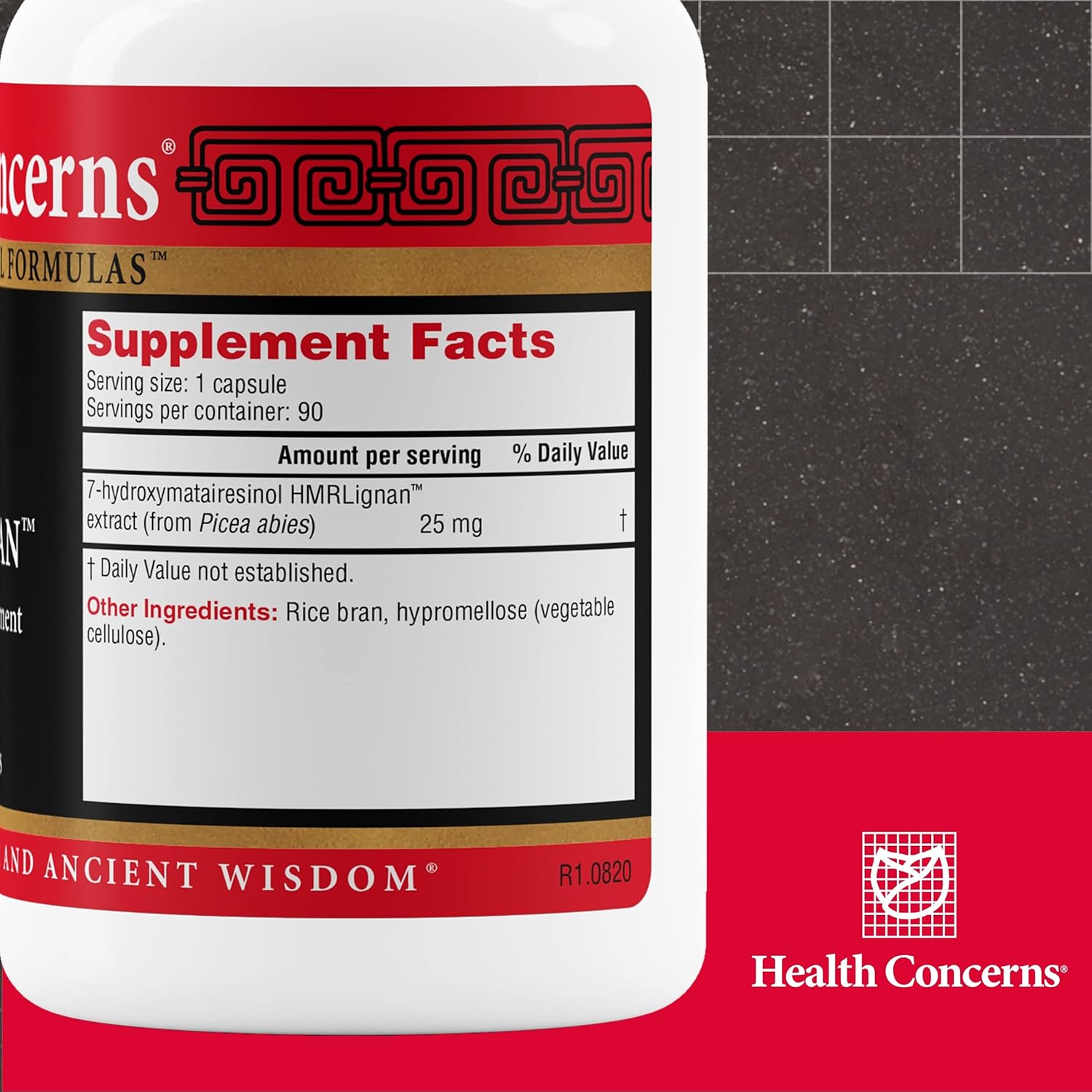 Health Concerns NuLignan – Menopause Relief & Hormonal Balance Supplement – Cardiovascular & Estrogen Support – Chinese Herbal Supplement for Men & Women – Bone & Heart Health – 90 Capsules