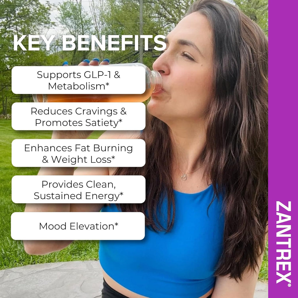 SkinnyStix Berry Fusion GLP-1 Support Powder Energy Drink, Metabolic Support, Appetite Control, Natural Energy Boost | 15 Single-Serving Packets