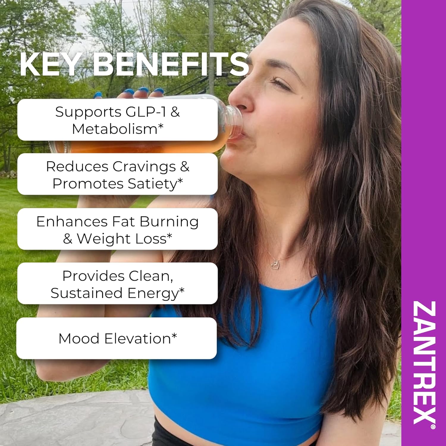 SkinnyStix Berry Fusion GLP-1 Support Powder Energy Drink, Metabolic Support, Appetite Control, Natural Energy Boost | 15 Single-Serving Packets