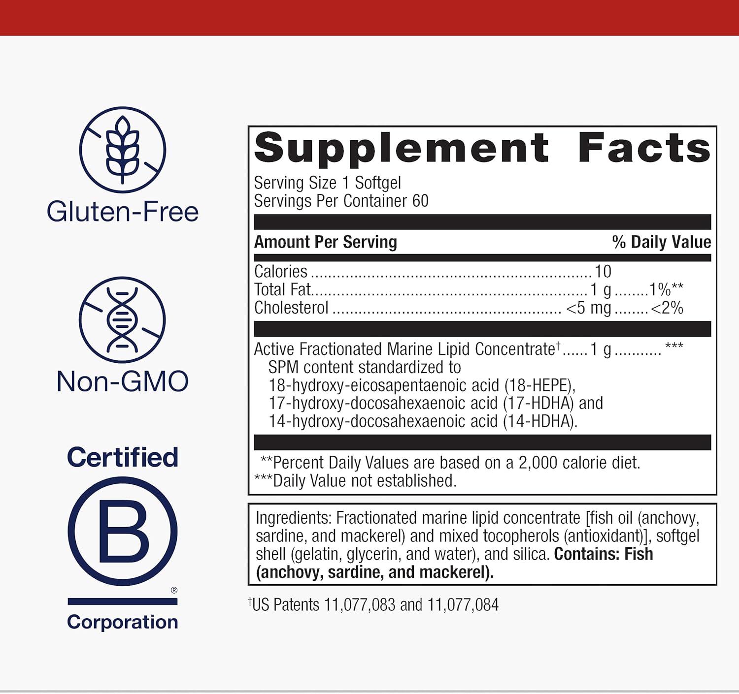 Metagenics SPM Active One Daily - Joint Soreness Supplement with Pro Resolving Mediators* - Encourages Soothing Relief* - Features Next Generation Omega Fish Oil - Non-GMO & Gluten-Free - 60 Softgels