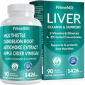 32-in-1 Liver Support with Milk Thistle Supplement – Liver Detox with Silymarin, Artichoke Extract & Beetroot Powder – Comprehensive Wellness Formula for Liver Cleanse – 1426mg (90 count) (Pack of 1)