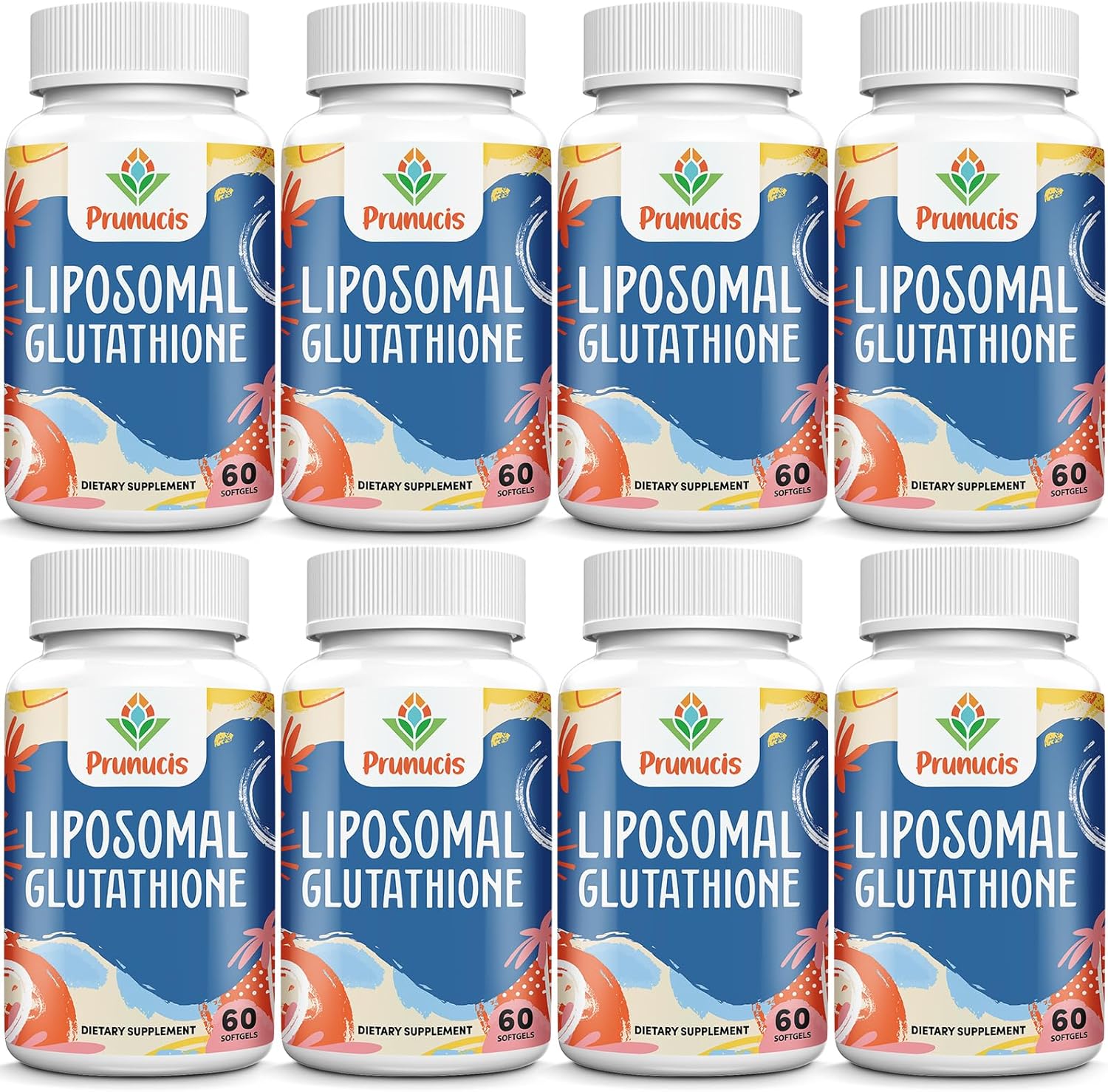 2400MG Liposomal Glutathione, with Vitamin C, Milk Thistle & Alpha-Lipoic Acid, Master Antioxidants, Pure Reduced L-Glutathione - Immune System, Cell Repair, Energy, High Absorption, 480 Softgels