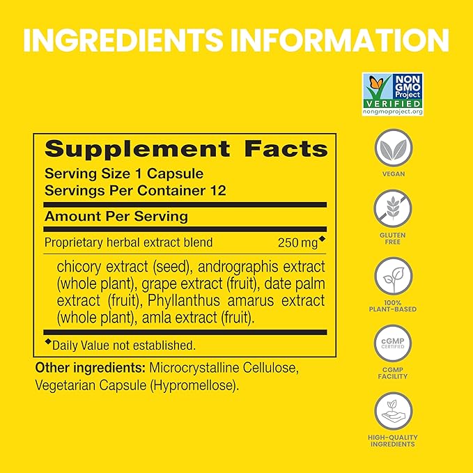 Himalaya PartySmart, 12 Capsule Tube - Alcohol Breakdown Liver Support for a Better Morning After Drinking - Plant Based, Vegan, Non-GMO, Gluten Free, Clinically Studied