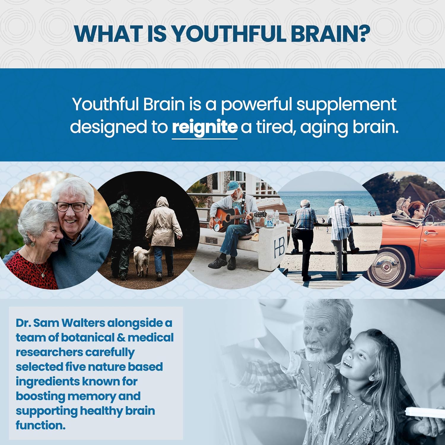 Youthful Brain 4 Bottle Bundle - Memory & Brain Health Support Supplement - Brain Booster Clarity with Bacopa Monnieri, Ginkgo Biloba, B12-120-Day Supply (240 Count)