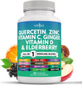Quercetin Zinc Vitamin C Vitamin D Bromelain Elderberry - Nettle Supplement with Artemisinin, Sea Moss, Echinacea - 60 Count