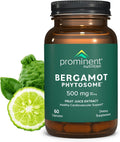 Prominent Nutrition Bergamot Phytosome, Clinically Researched Vazguard Citrus Bergamot Extract for Cholesterol and Heart Health Support, Enhanced-Absorption Supplement, 500 mg, 60 Capsules