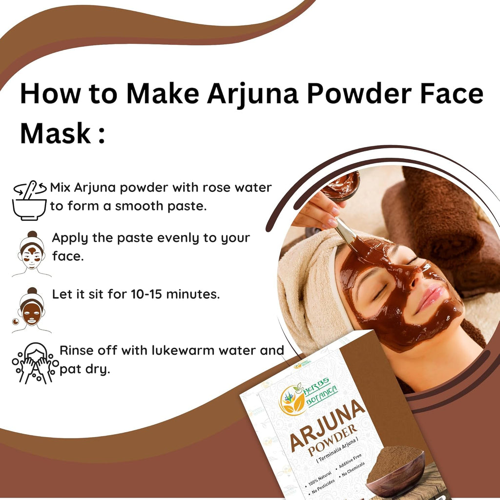 Arjuna Powder 100% Pure Arjuna Bark Powder (Arjun Ki Chaal) for Herbal Tea & Wellness – Finely Ground Tree Bark Powder for DIY Use – 5.3 oz Pack