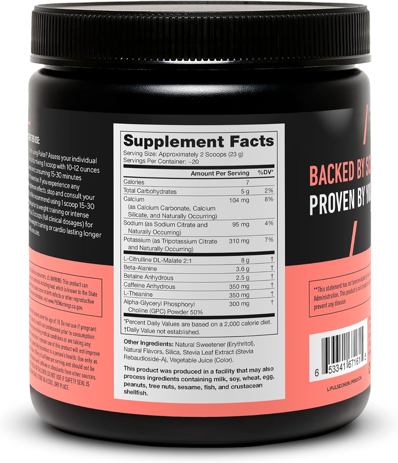 LEGION- All Natural Nitric Oxide Preworkout Drink to Boost Energy, Creatine Free, Naturally Sweetened, Beta Alanine, Citrulline, Alpha GPC (Cherry Limeade)