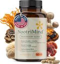 Mushroom Complex – Organic Lions Mane | Reishi | Cordyceps | Turkey Tail | Chaga | Maitake | Shiitake – Brain, Memory & Immune Support – Non-GMO, Gluten-Free - 60 Capsules