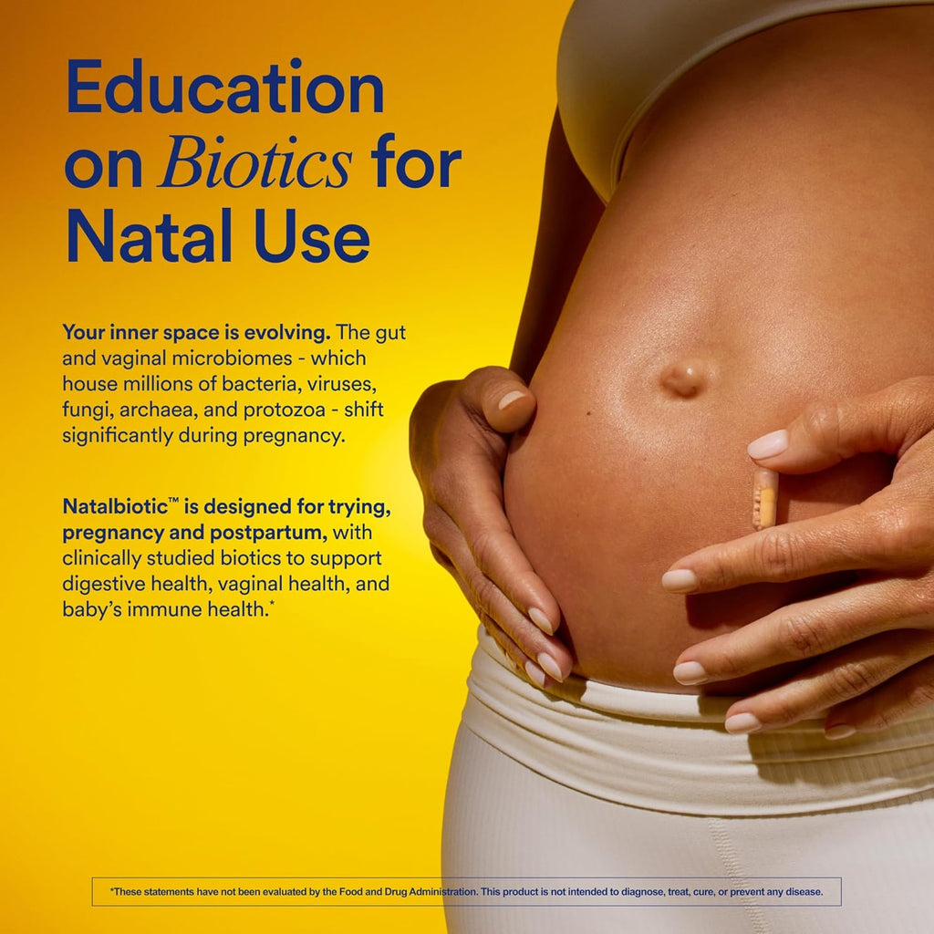 Ritual Natalbiotic™ Microbiome Support†* Biotics for Mom & Baby. Formulated to Support Digestive Health, Vaginal Health, and Baby’s Immune Health.* Designed with OB/GYNs‡. Non-GMO, Vegan, 30 Days