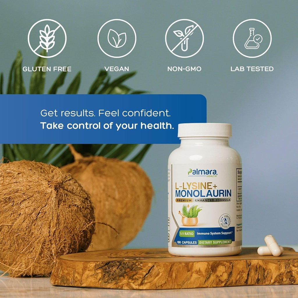L-Lysine + Monolaurin 600mg 1:1 Ratio (2)