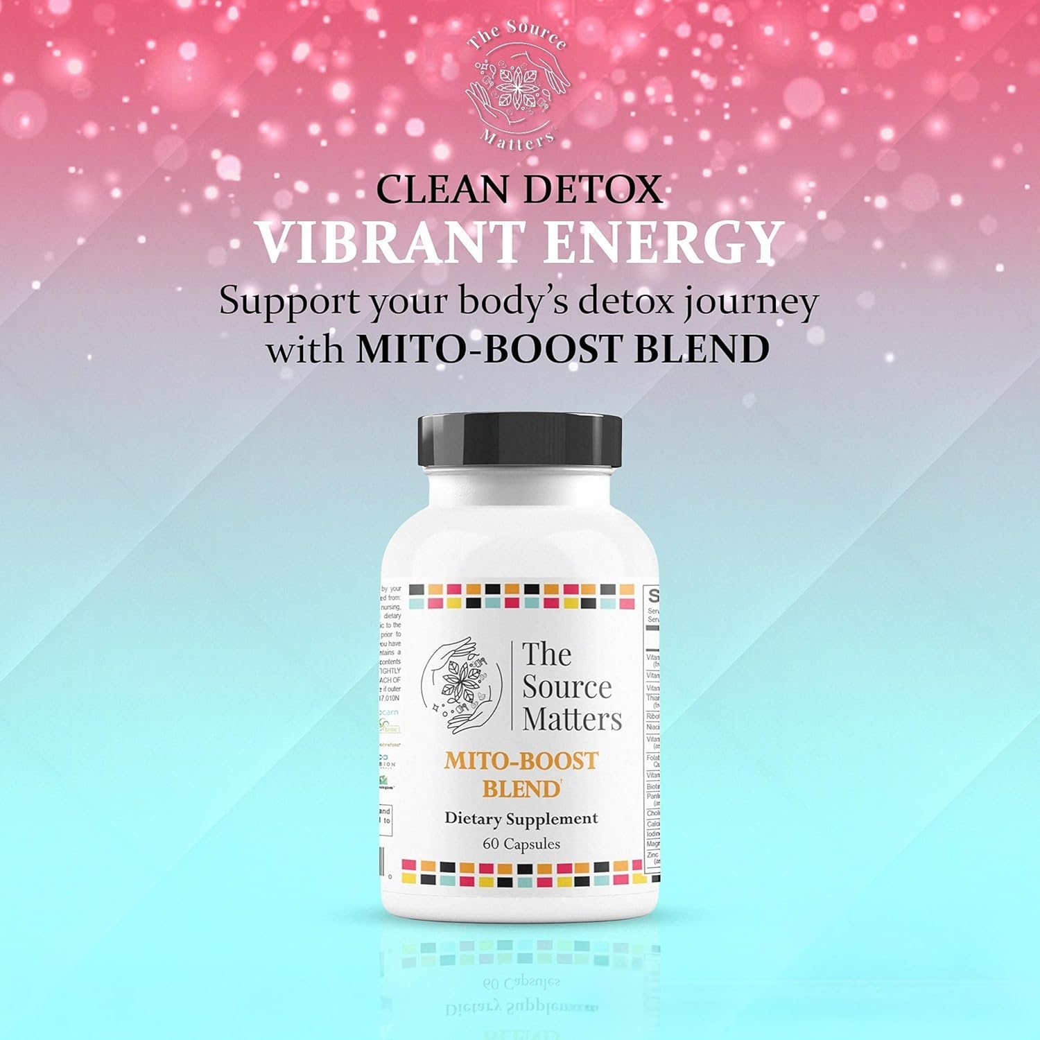 Mito-Boost Blend Dietary Supplement | Cellular Energy and Anti-Aging, Nutrient Daily Support with Antioxidants, Detox Pathway Management, Immune System Maintenance (60 Capsules)