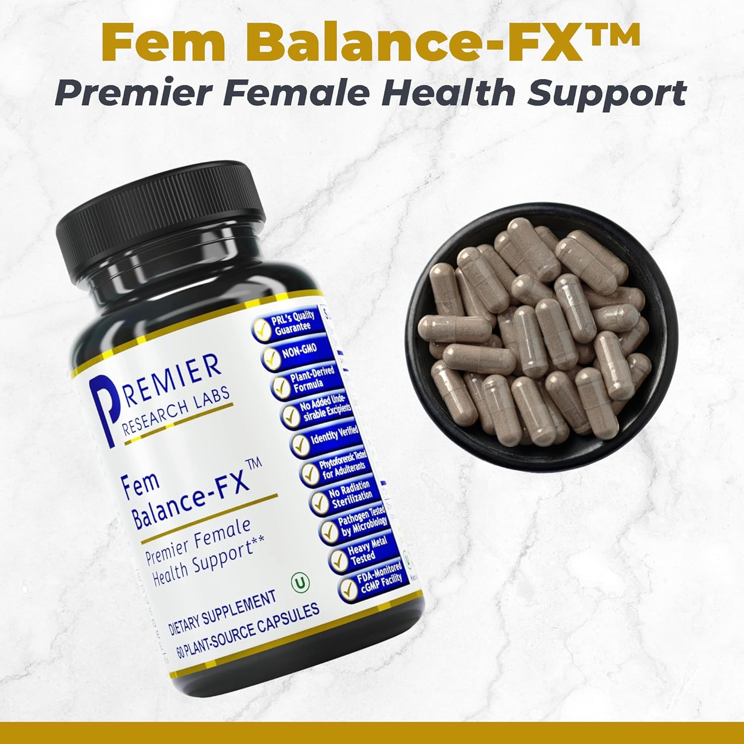 Fem Balance-FX, 60 Capsules, Vegan Product - Comprehensive Female Formula for Premier Female Health Support