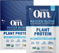 OM MUSHROOM SUPERFOOD Master Blend Mushrooms & Adaptogens, Creamy Vanilla Plant Protein, Single Serve, 10 Count, 10 Mushroom Complex, Lion's Mane, Ashwagandha, Stress Relief, GLP-1 Support