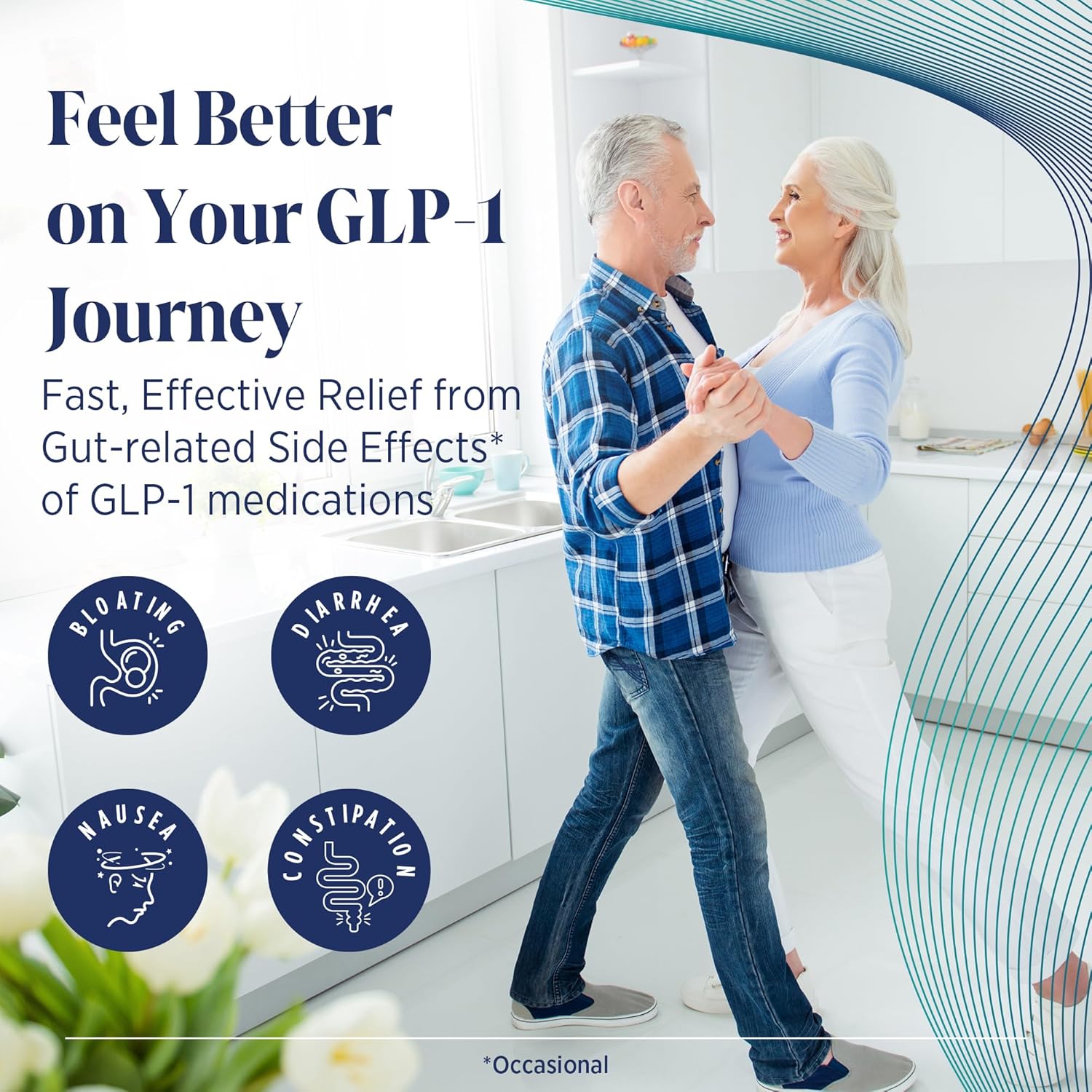 GLP-1 Digestive Health Support, Powder Supplement, 6.35 Oz, Gut Health for Women & Men, Clinically Proven Natural Blend for Bloating, Nausea, Diarrhea and Upset Stomach Relief for Adults