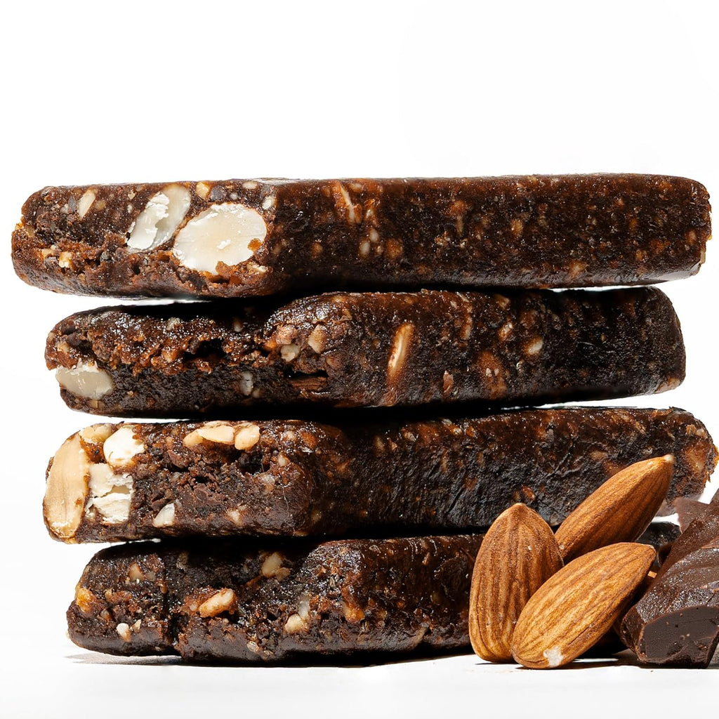 JONESBAR Organic Plant Based Protein Bars | Dark Chocolate Almond | Fruit & Nut Bar, Kosher, Gluten Free, Breakfast Bars, School Snacks, Vegan Snack & Healthy Snacks for Adults and Kids (Pack of 12)